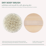 Natural Eco-Friendly Dry Body Brush for Exfoliation & Skin Health | Sustainable & Biodegradable