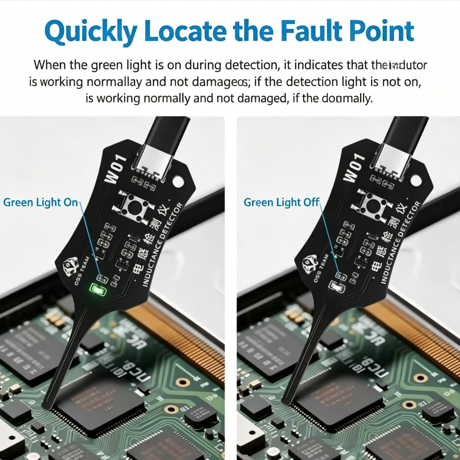 Inductance Tester – Non-Contact, One-Button In-Circuit Inductor Diagnosis