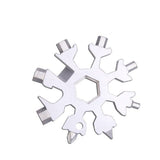 18-in-1 Snowflake Multitool – Stainless Steel, Keychain Size & Bottle Opener