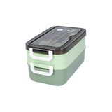 3-Tier Bento Lunch Box – Leakproof, Soup Container & Reusable Cutlery