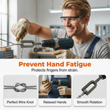 Wire Twisting Tool for Drills – Universal Hex Shank, Hardened Steel