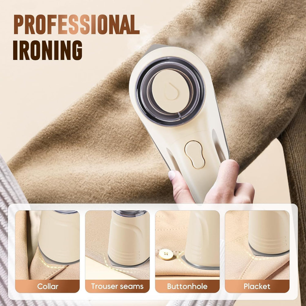 Portable Steam Brush – Handheld Garment Steamer, Dry & Wet Modes