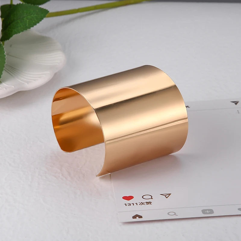 Edgy Punk Cuff Bracelet | Stainless Steel Rebel Bangle for Bold Style