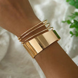Edgy Punk Cuff Bracelet | Stainless Steel Rebel Bangle for Bold Style