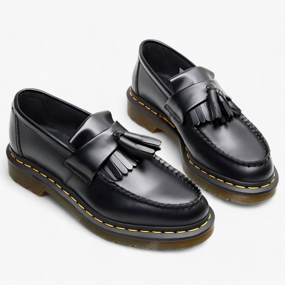 Edmund Elegant Tassel Loafers for Men - Classic Round Toe Design, Polished Finish, Stylish Comfort