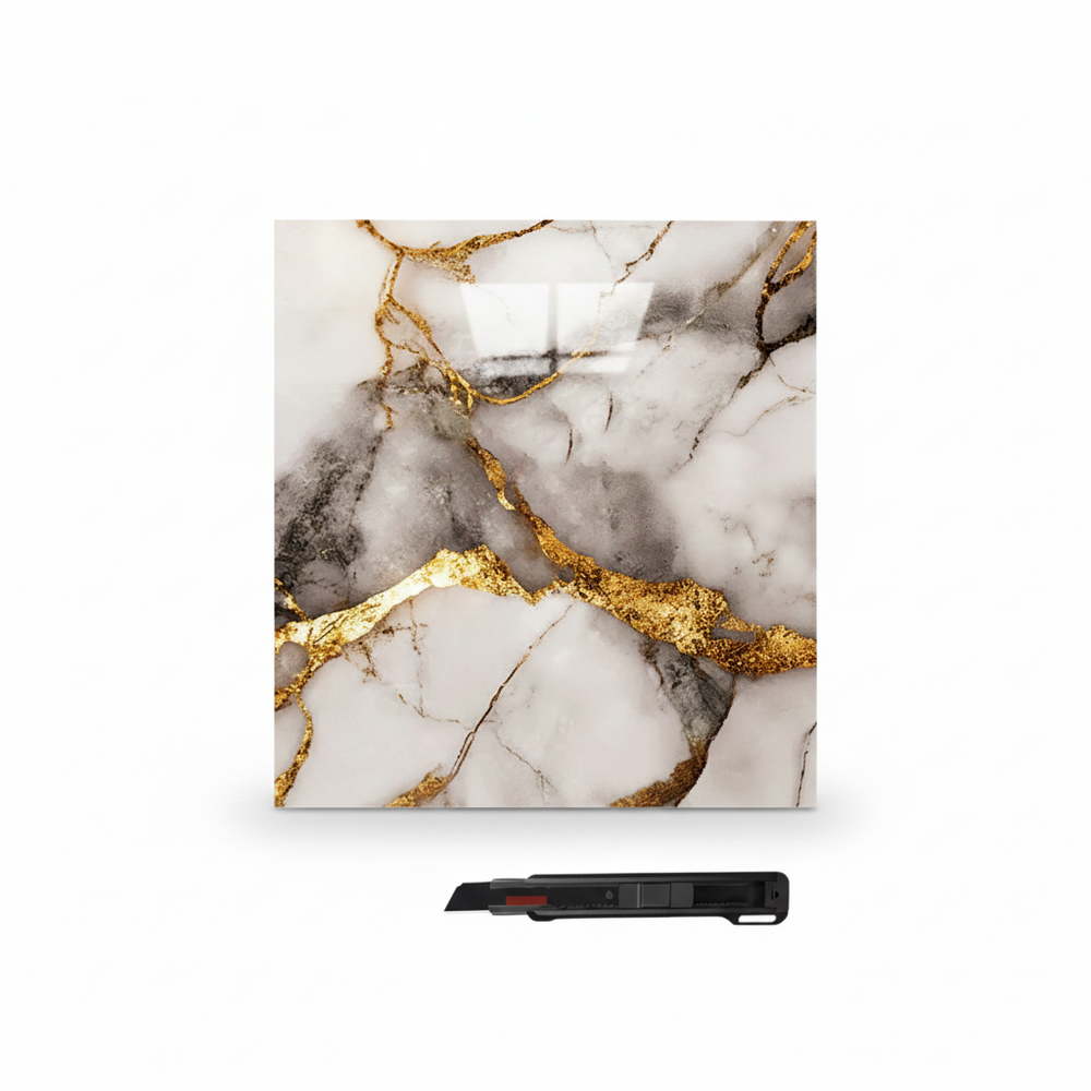 Self-Adhesive Vinyl Floor Tiles – Waterproof, 30×30 cm & 4-Pack Peel-and-Stick