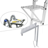 Steel Ladder Platform – 150kg Capacity, Non-Slip Surface & Tool-Free Foldable