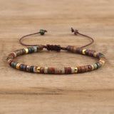 Seraphina – Braided Bracelet with 2.4mm Natural Stone Beads