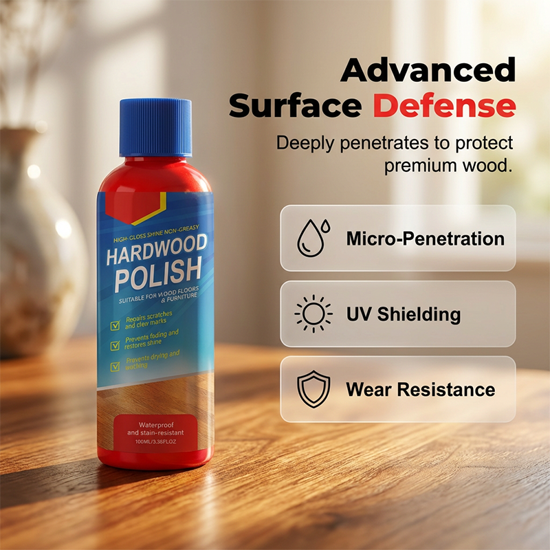 Wood Floor & Furniture Polish – 100ml High-Gloss, Waterproof & Scratch Repair