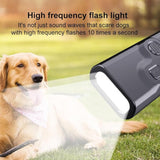 Ultrasonic Anti-Bark Device – LED Flash, 6m Range & Rechargeable 800mAh