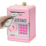 Electronic Money Bank with Code Lock – Sound & LED, Coins & Notes, ABS