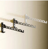 Folding Wall-Mounted Drying Rack – Aluminum, 180° Swivel & Space-Saving
