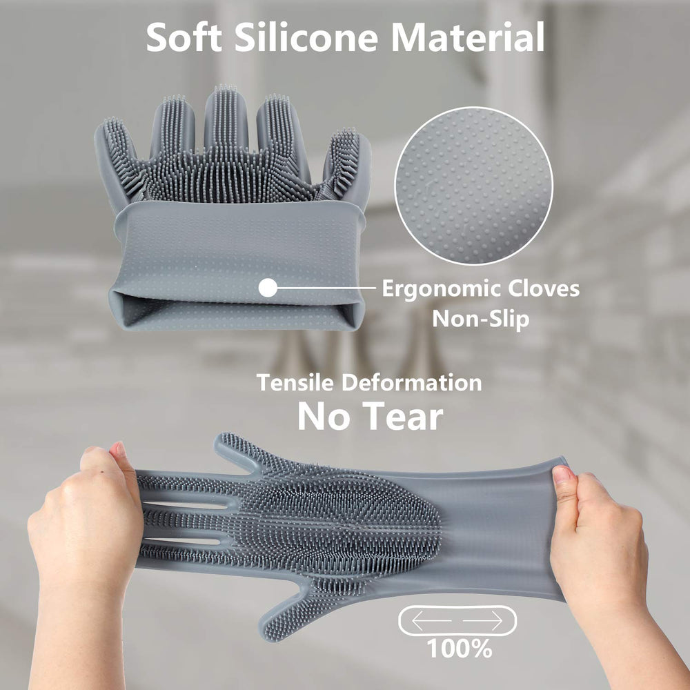 Efficient Pet Grooming Glove - Tangle-Free Fur & Deshedding Tool for Dogs and Cats