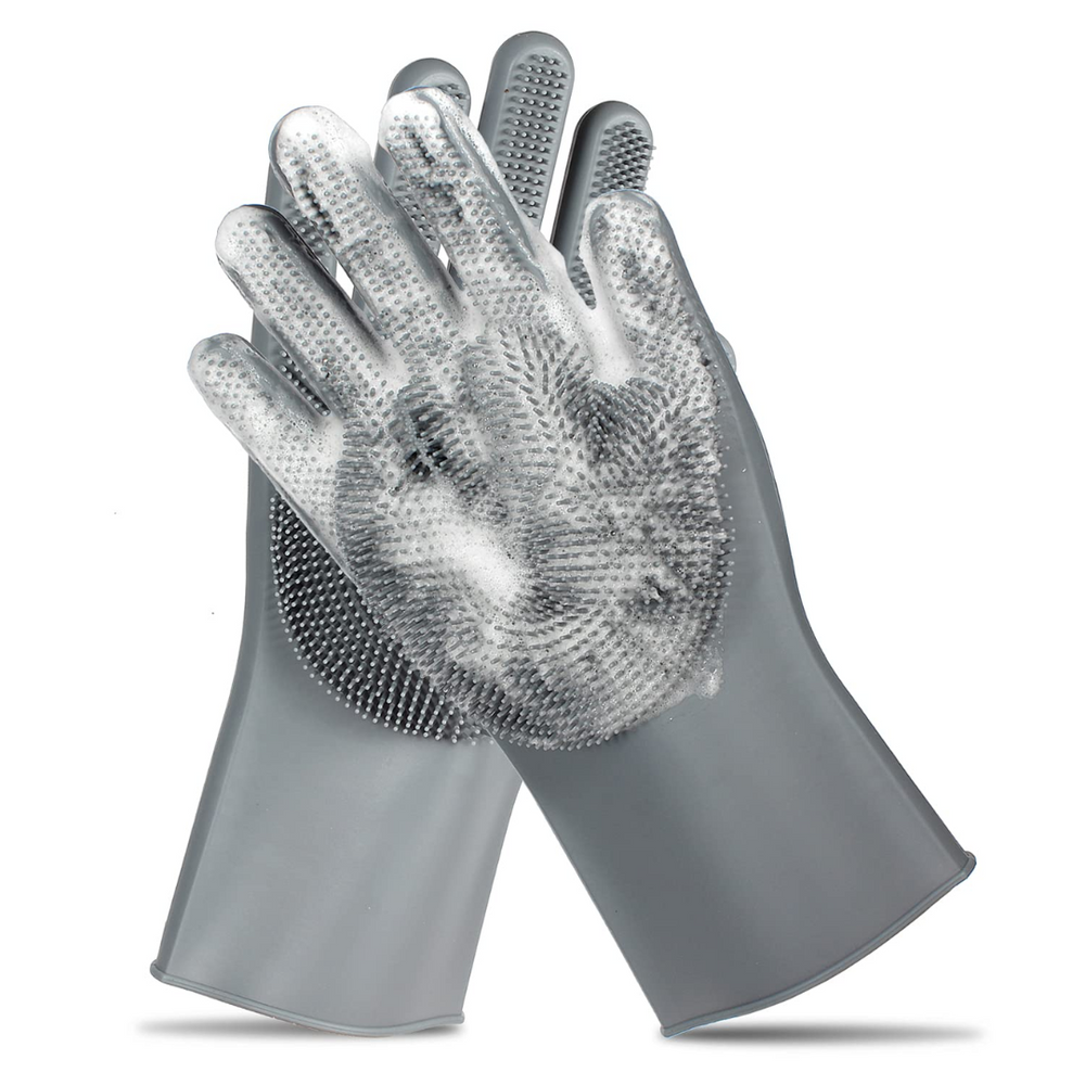 Efficient Pet Grooming Glove - Tangle-Free Fur & Deshedding Tool for Dogs and Cats