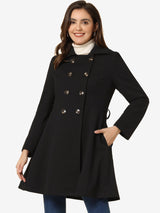Women's fit-and-flare trench coat, view 2
