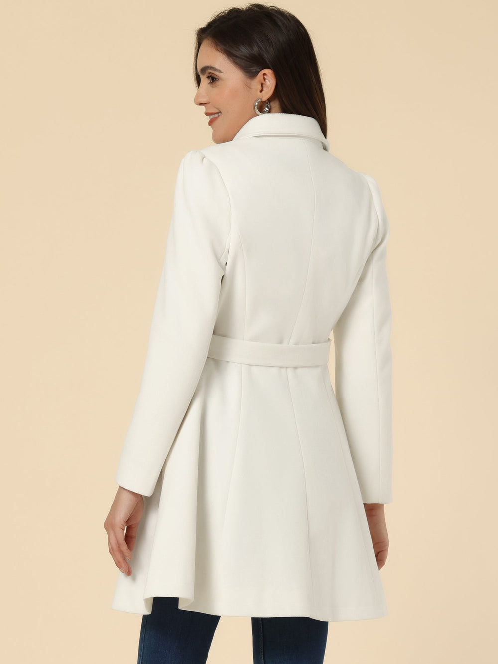 Women's fit-and-flare trench coat, view 5