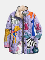 Women's quilted puffer jacket, view 1