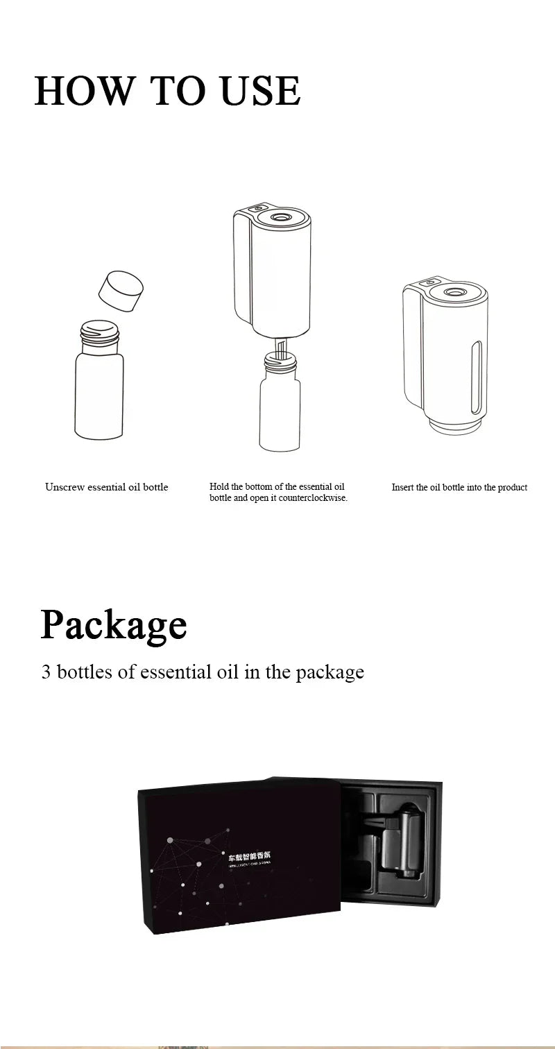 Enhanced Product Title: **USB Electric Aroma Diffuser & Air Freshener for Car - Portable Humidifier with Essential Oil Diffusion**