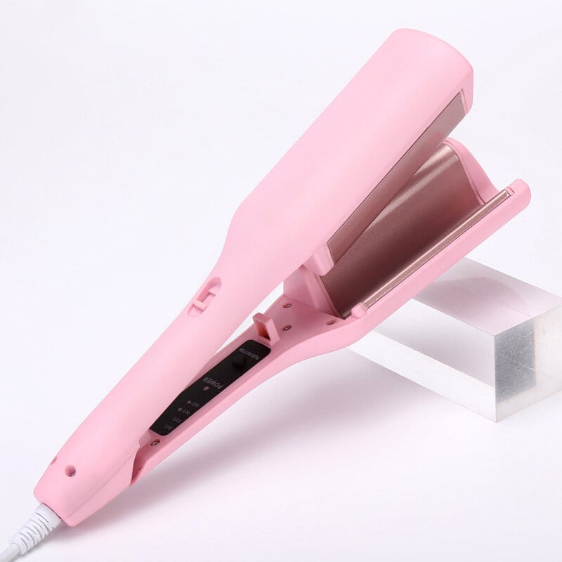 Professional French Wave Hair Waver - Create Effortless Beachy Waves & Curls - Adjustable Temperature for All Hair Types