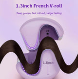 Professional French Wave Hair Waver - Create Effortless Beachy Waves & Curls - Adjustable Temperature for All Hair Types