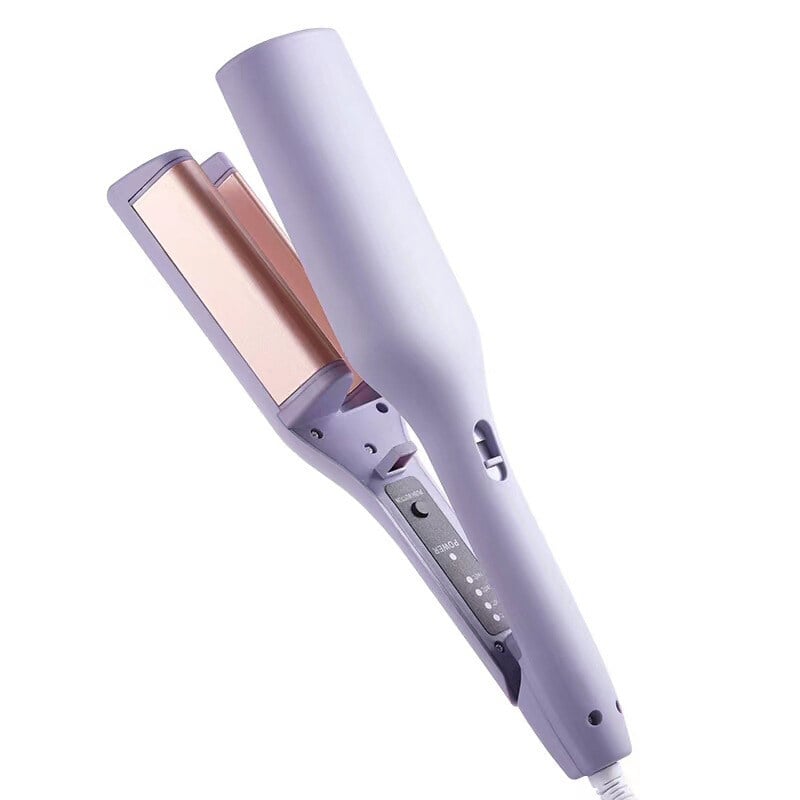 Professional French Wave Hair Waver - Create Effortless Beachy Waves & Curls - Adjustable Temperature for All Hair Types