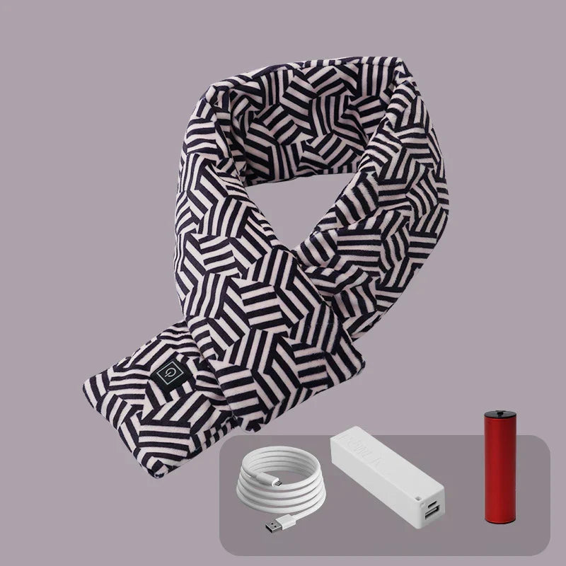 Elina Electric Heated Scarf - Adjustable Temperature, Soft & Cozy Winter Accessory for Ultimate Warmth