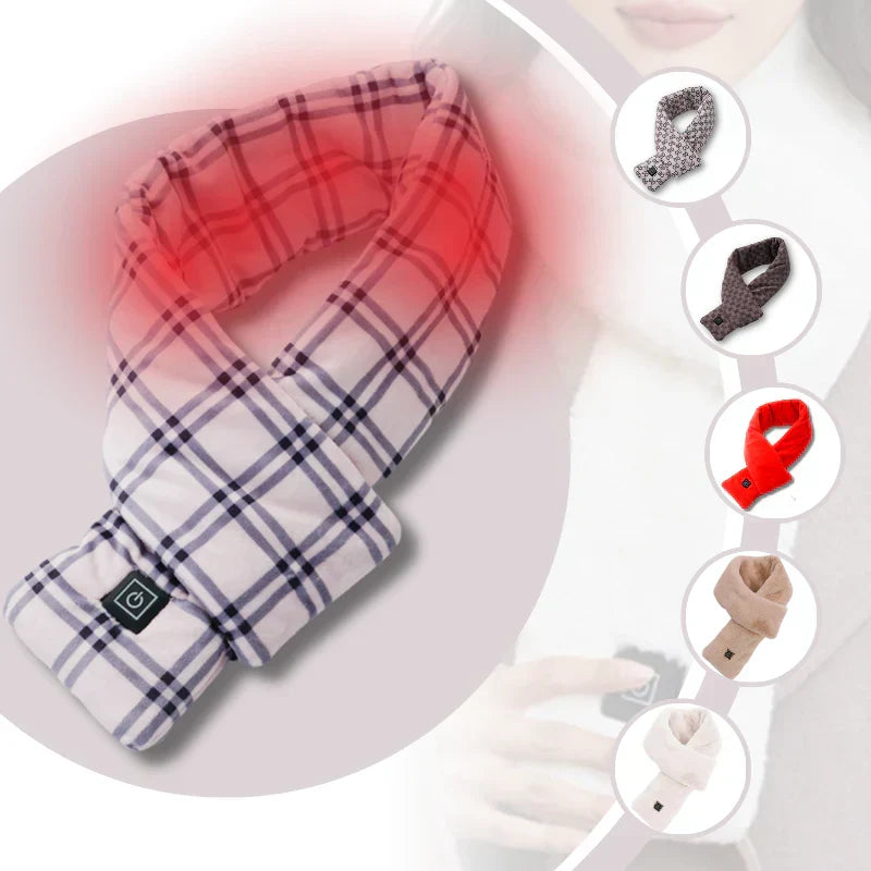 Elina Electric Heated Scarf - Adjustable Temperature, Soft & Cozy Winter Accessory for Ultimate Warmth