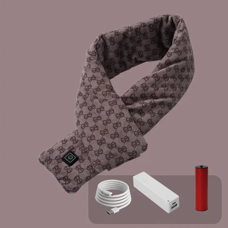 Elina Electric Heated Scarf - Adjustable Temperature, Soft & Cozy Winter Accessory for Ultimate Warmth