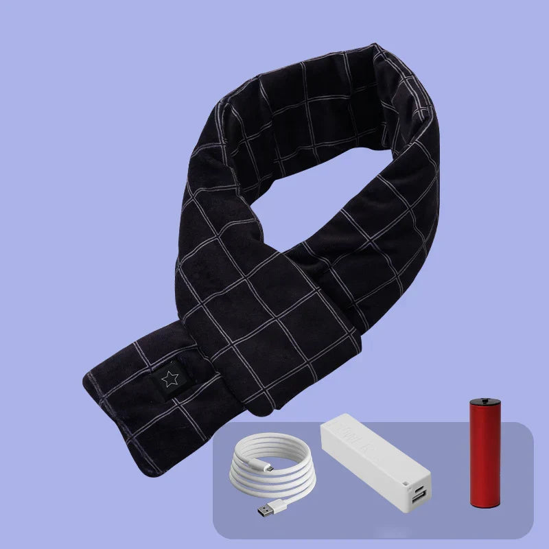 Elina Electric Heated Scarf - Adjustable Temperature, Soft & Cozy Winter Accessory for Ultimate Warmth