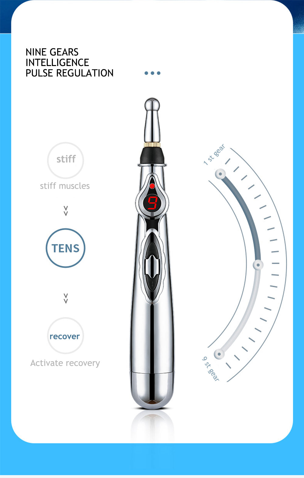 Electronic Acupuncture Pen - Meridian Energy Massage Device for Effective Pain Relief & Relaxation