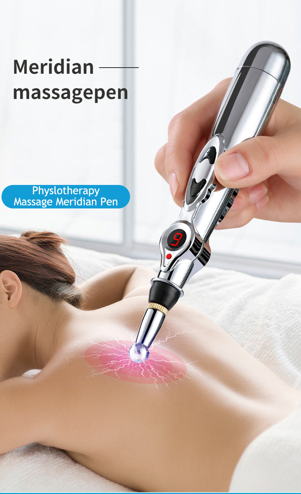 Electronic Acupuncture Pen - Meridian Energy Massage Device for Effective Pain Relief & Relaxation