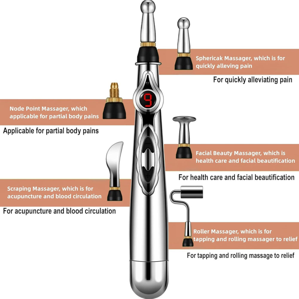 Electronic Acupuncture Pen - Meridian Energy Massage Device for Effective Pain Relief & Relaxation