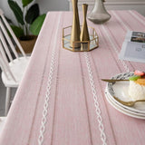Premium Elegant Cotton Linen Tablecloth - Stylish & Durable for Dining Room & Events