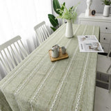 Premium Elegant Cotton Linen Tablecloth - Stylish & Durable for Dining Room & Events