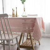 Premium Elegant Cotton Linen Tablecloth - Stylish & Durable for Dining Room & Events