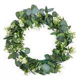 Elegant Eucalyptus Wreath - Premium Handmade Decorative Door Wreath for Home Décor, Weddings, and Special Occasions