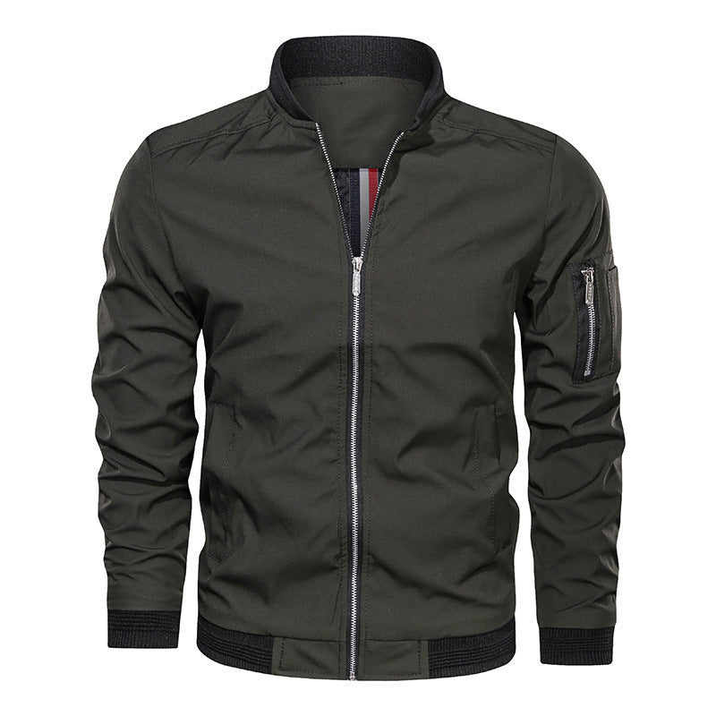 Men's zip-up bomber jacket, view 6