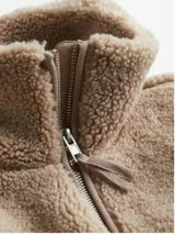Women's high neck coat, view 4