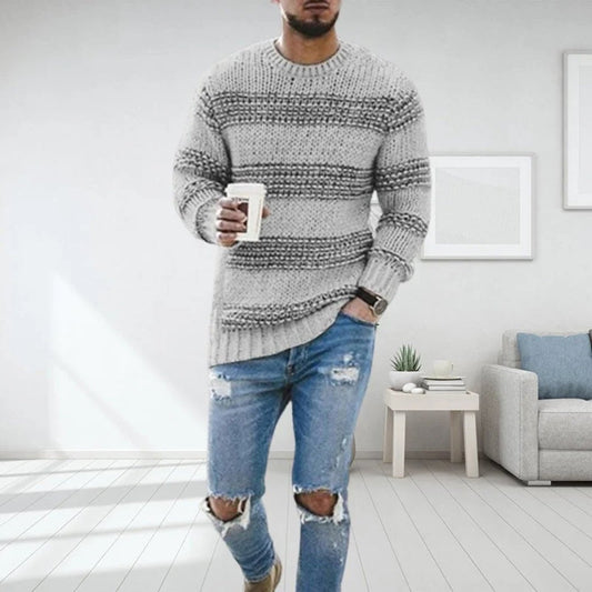 Francesco Stylish Knit Sweater for Men - Elegant Pullover for Every Occasion
