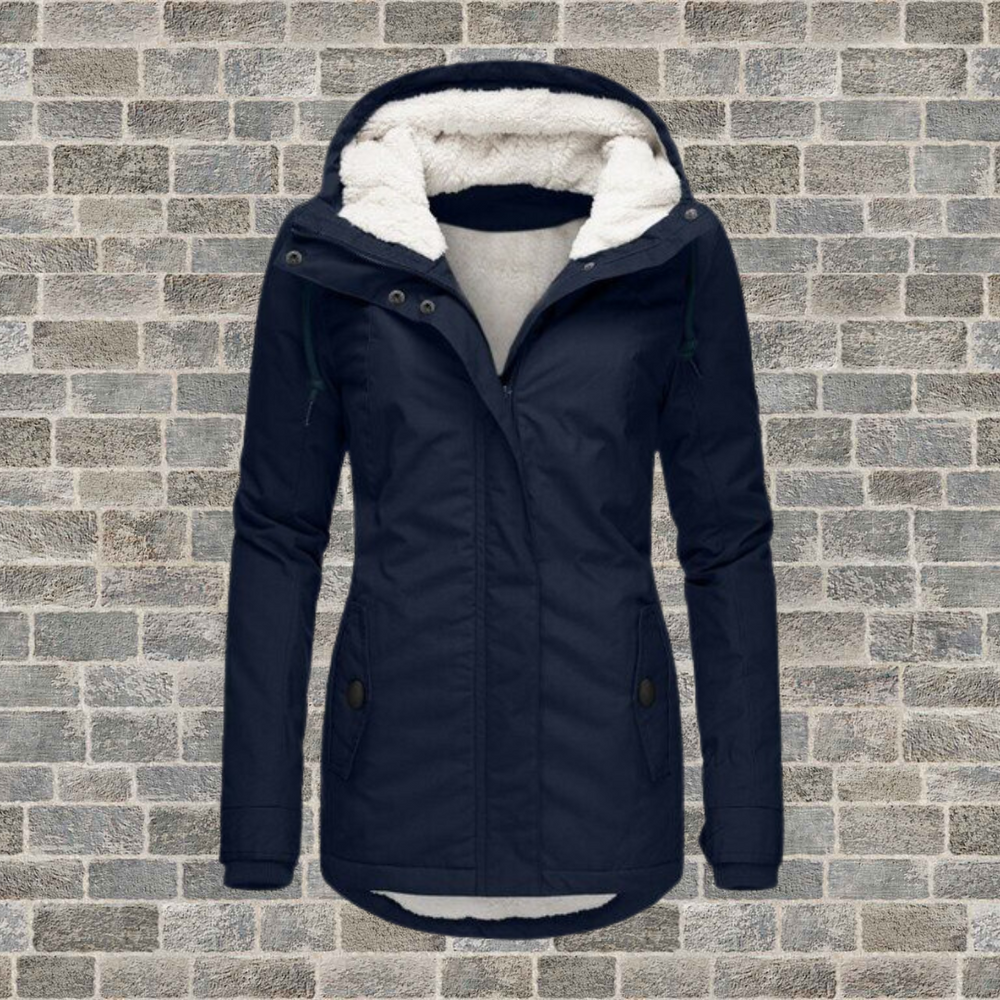 Here’s an enhanced and optimized product title for Google Shopping:

"Women's Cozy Hooded Pleated Winter Coat - Warm, Stylish, and Comfortable Outerwear for Cold Weather"

This title includes relevant keywords while highlighting the product's key features