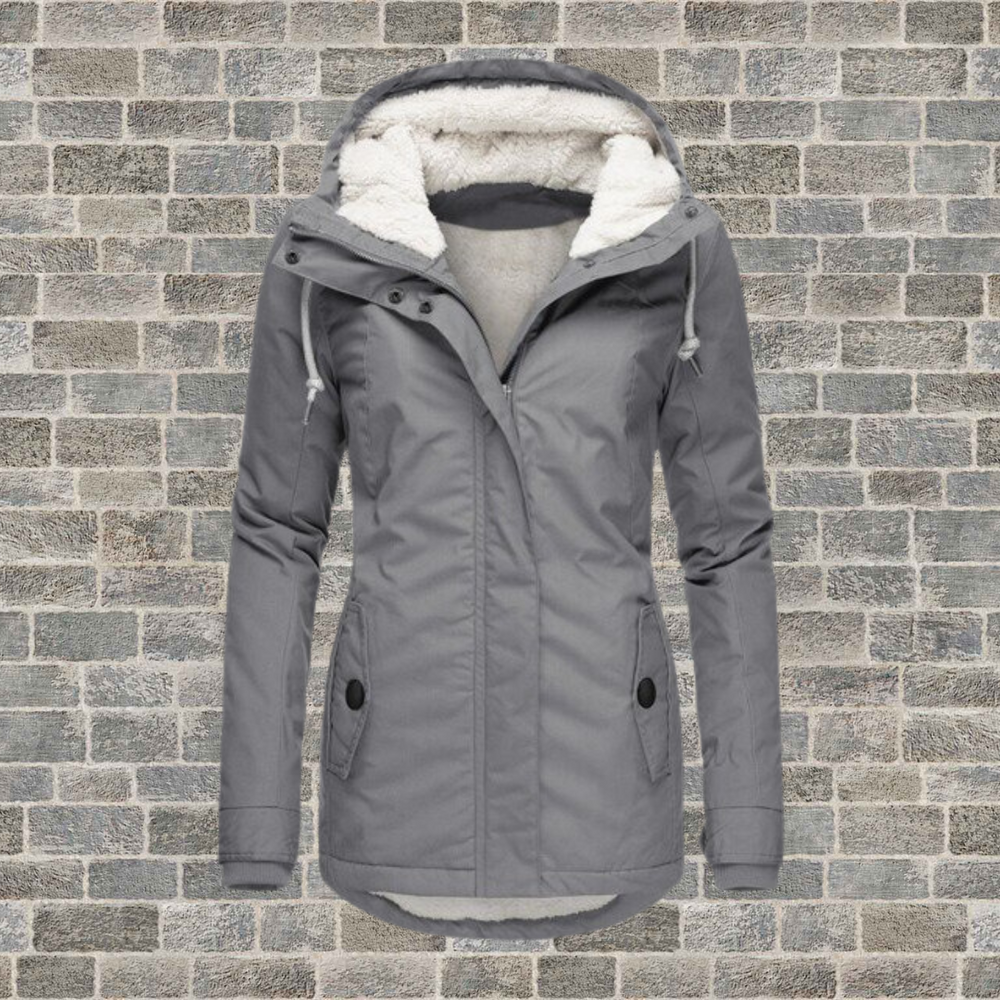 Here’s an enhanced and optimized product title for Google Shopping:

"Women's Cozy Hooded Pleated Winter Coat - Warm, Stylish, and Comfortable Outerwear for Cold Weather"

This title includes relevant keywords while highlighting the product's key features