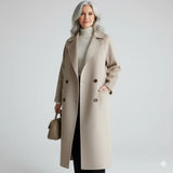 Women's double-breasted coat, view 1