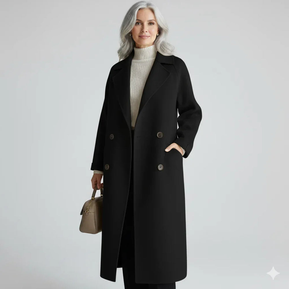 Women's double-breasted coat, view 5