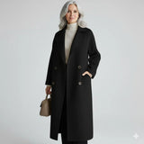 Women's double-breasted coat, view 5