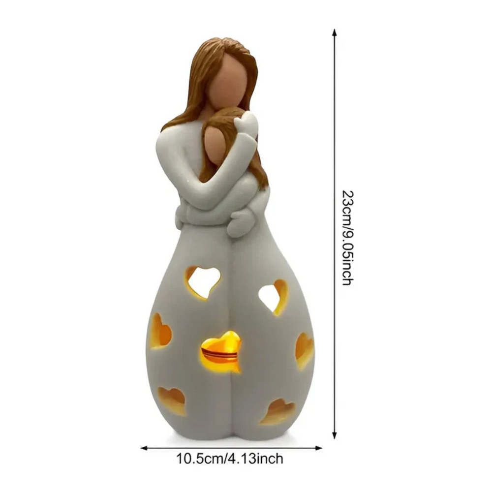 EternalBond Mother and Daughter Candle Holder - Heartwarming Embrace for Cherished Moments