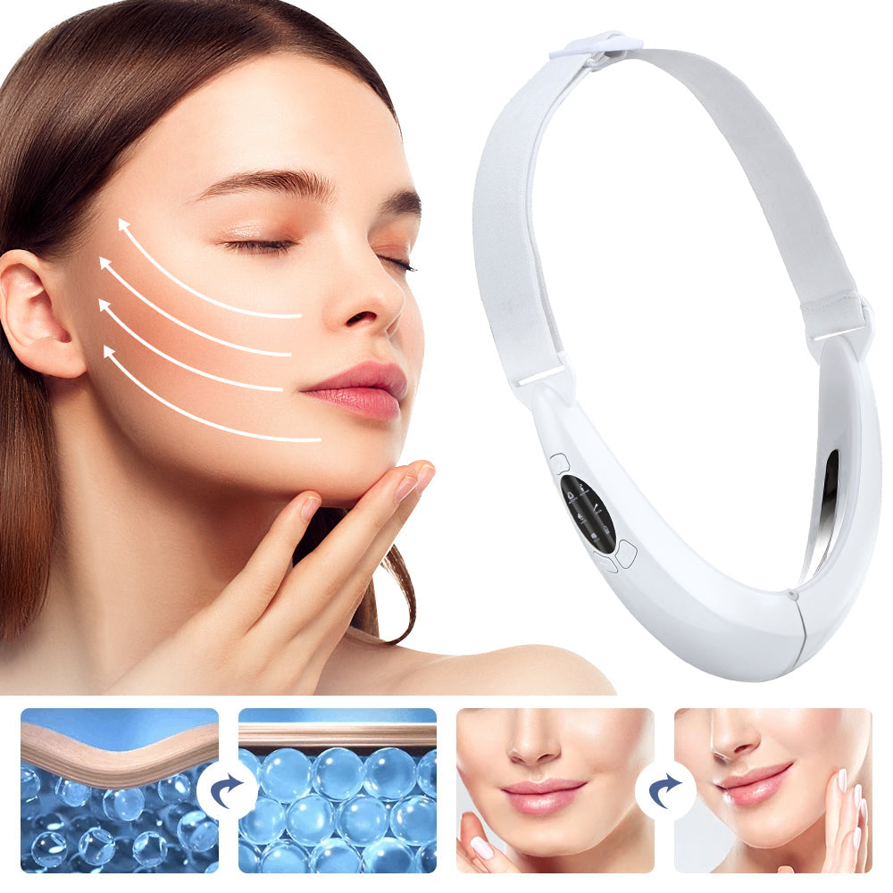 EMS Face Lift Device with LED Therapy - Slimming Facial Treatment & Double Chin Reduction