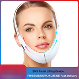 EMS Face Lift Device with LED Therapy - Slimming Facial Treatment & Double Chin Reduction