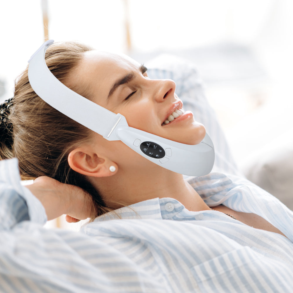 EMS Face Lift Device with LED Therapy - Slimming Facial Treatment & Double Chin Reduction