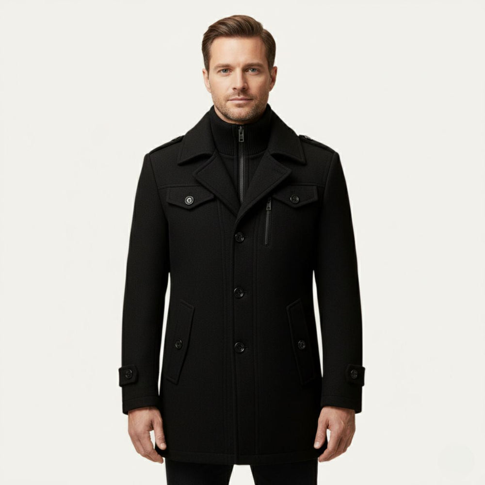 Men's padded coat, view 2