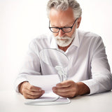 5X Neck Magnifier with Flexible Arm - Ideal for Crafts, Reading, and Detailed Work
